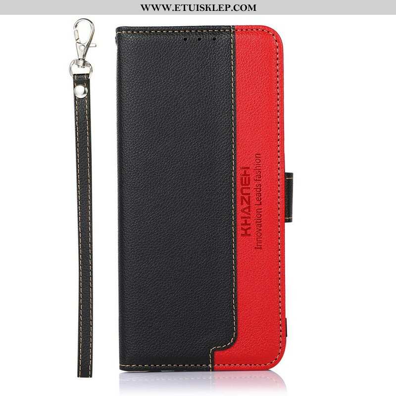 Etui Folio do Poco M5s Rfid Khazneh W Stylu Liczi